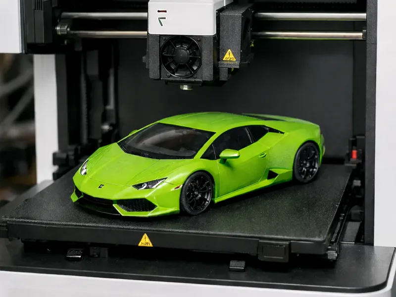 Miniatura impressa em 3D da Lamborghini Aventador