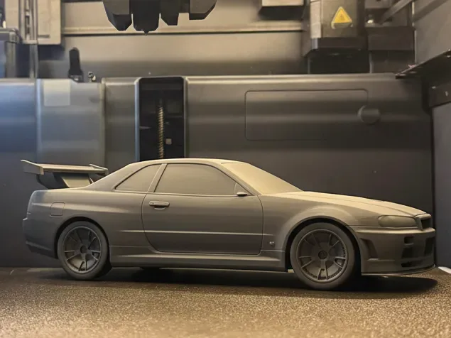 Miniatura impressa em 3D do Nissan Skyline GT-R