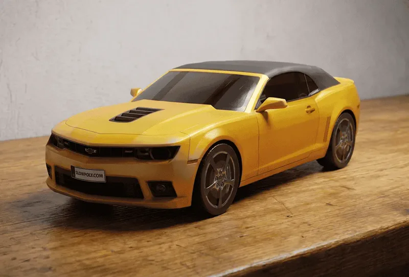 Miniatura impressa em 3D do Chevrolet Camaro SS